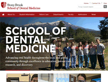 Tablet Screenshot of dentistry.stonybrookmedicine.edu